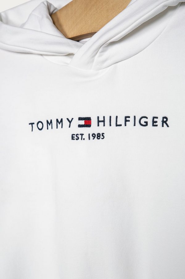 BLUZA ESSENTIAL HOODED WHITE TOMMY HILFIGER