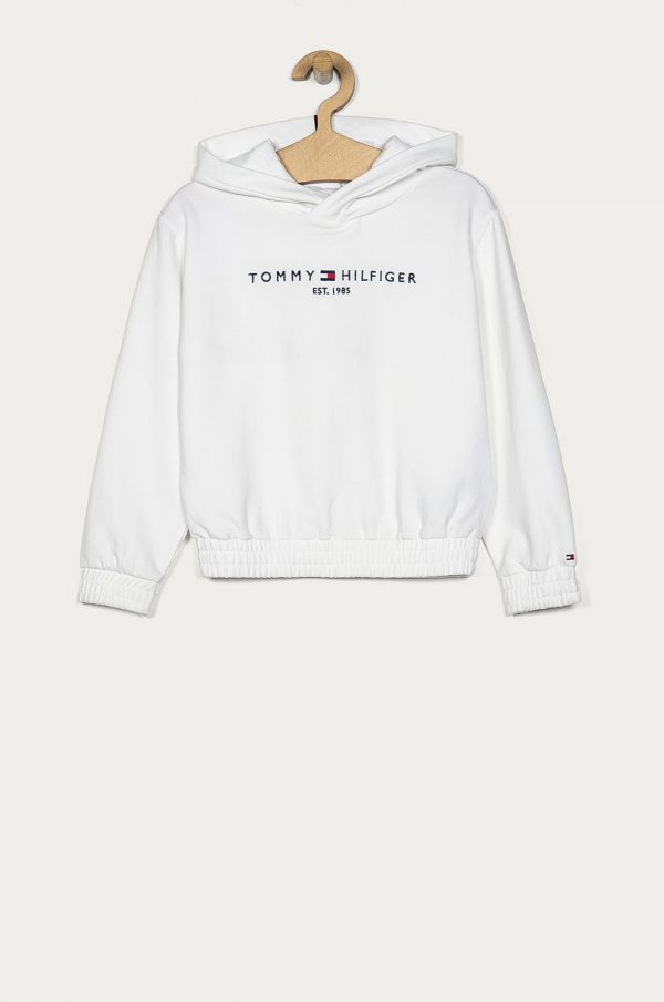 BLUZA ESSENTIAL HOODED WHITE TOMMY HILFIGER